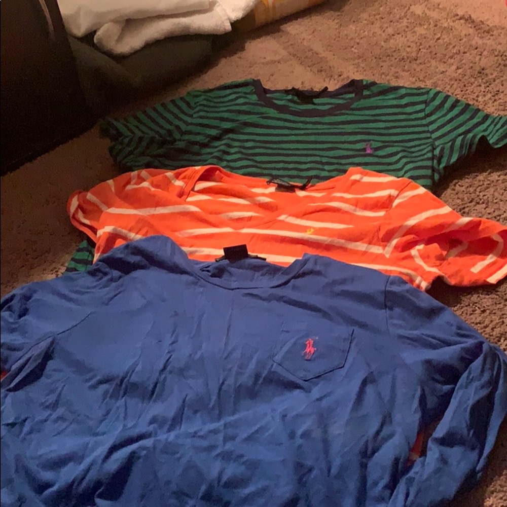 3 Ralph Lauren Polo shirts